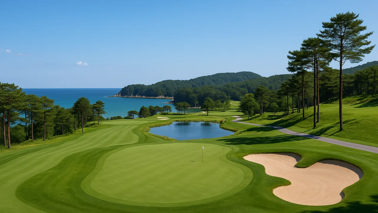 메이플비치CC 메이플 코스 코스 전경 18 Par72 총거리 6,650m 그린피 예약 안내