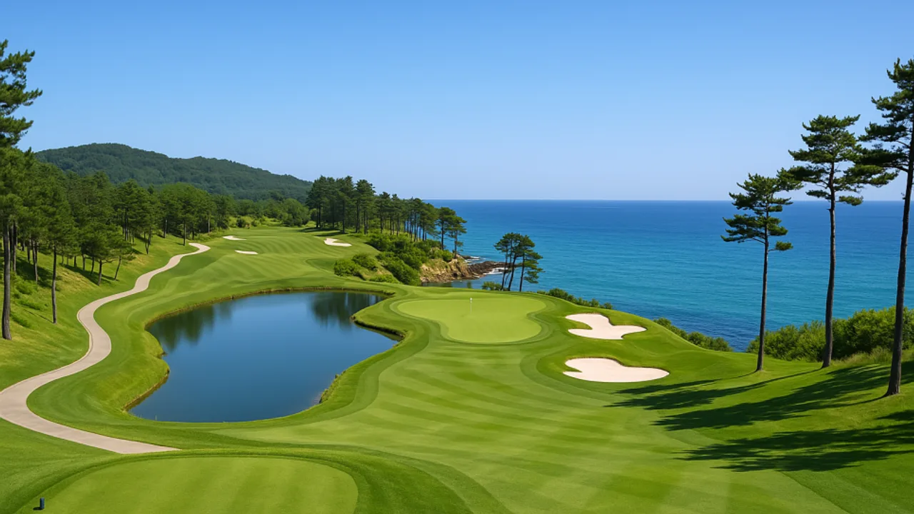 메이플비치CC 시그니처홀 7번홀 (Par 3, 180m) 난이도4 코스 공략법