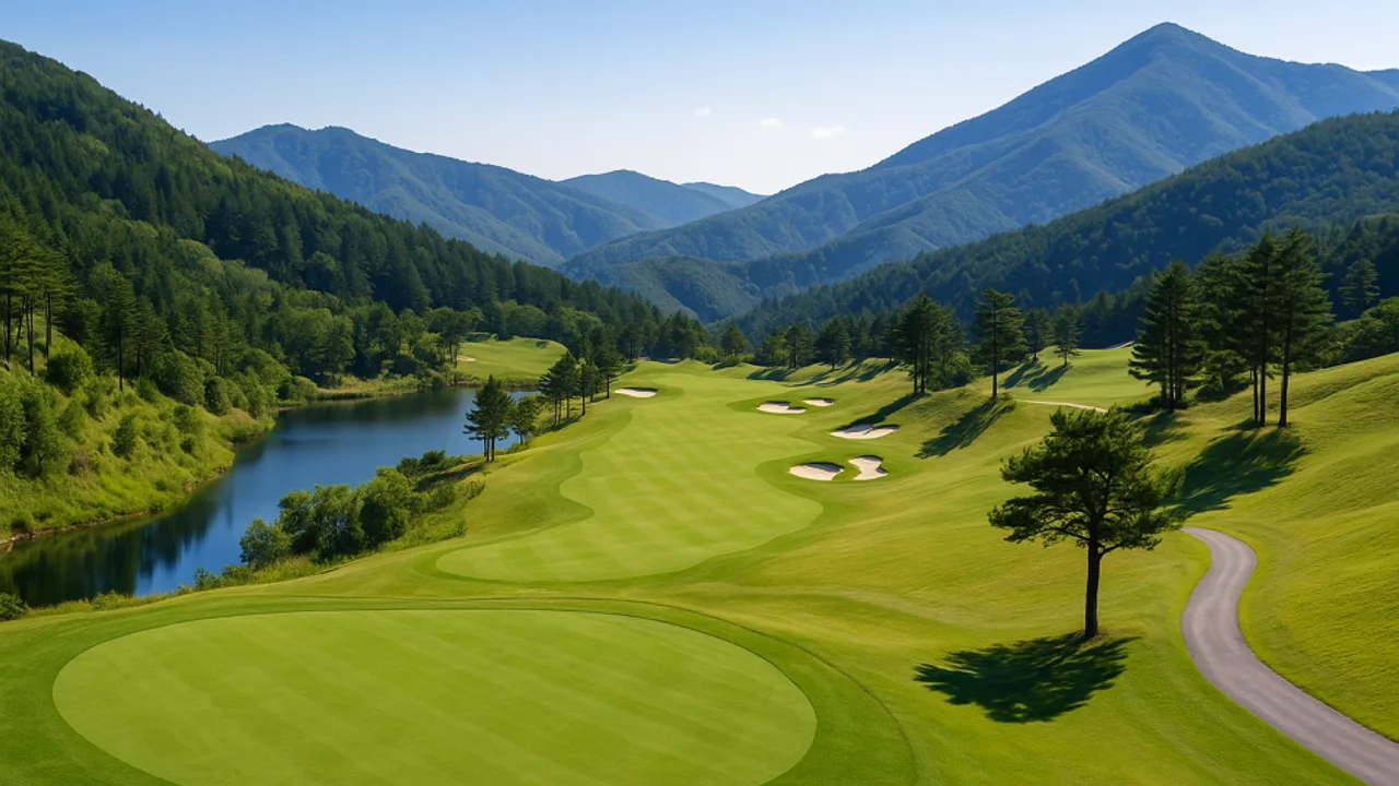 오투CC 함백SKY 코스 코스 전경 27 Par108 총거리 9,648m (27홀) 그린피 예약 안내
